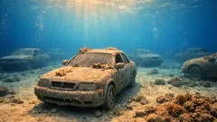 Concrete Coral in Miami: Wie 22 Betonautos unter Wasser zum Korallenriff werden