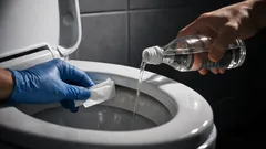 Kalk unter dem WC-Rand entfernen: Der Papier-und-Essig-Trick, der wirklich hilft