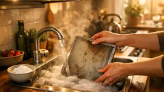 Dunstabzugshaube reinigen: fettfilter mit natron in 30 minuten wie neu