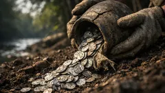 Münzschatz bei Lübs entdeckt: 273 Silbermünzen aus dem 11. Jahrhundert lagen nur 35 cm tief