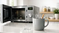 Warum Wasser in der Mikrowelle plötzlich hochschießt – und wie du Verbrühungen vermeidest