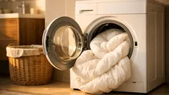 Bettdecke in der Waschmaschine waschen: so vermeidest du Unwucht und lautes Schleudern