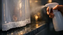 Duschvorhang reinigen mit weißem Essig: so verschwinden Kalkränder und Muffgeruch