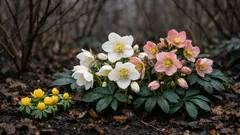 Christrosen richtig pflanzen: Standort, Boden und Pflanztiefe für viele Winterblüten